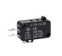 Piezas de repuesto Interruptor límite Microinterruptor Interruptores recorrido Plata Autorreinicio momentáneo V-15 V-151 V-152 V-153 V-154 V-155 V-156-1C25(V-15-1c25)