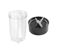 Piezas De Repuesto Juego De Tazas De 16Oz Con Cuchilla Cruzada, Compatible Con Licuadora MagicBullet 250W MB1001, A Prueba De Fugas, Apta For Lavavajillas, Gran Capacidad