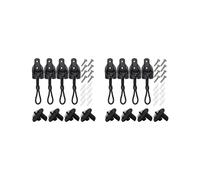 Piezas de Repuesto, Kit de Cuerda Elástica para Persiana Enrollable y Amarres para Persiana Enrollable de Exterior, Paquete de 8