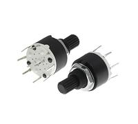 Piezas de repuesto Micro interruptor giratorio 1 Uds SR16 16MM banda giratoria 2 polos 3 4 posiciones polo 5 6 8 longitud del mango 15MM eje(1 Pole 5)