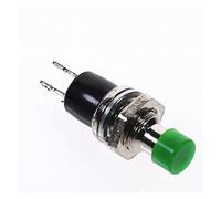 Piezas de repuesto Micro interruptores 10 piezas PBS-110 Interruptor botón momentáneo 7 mm Presione el interruptor reinicio Botón encendido normalmente abierto NO(Green)