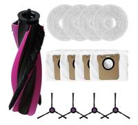 Piezas de repuesto para aspiradora Airbot L50 Master con cepillo de rodillo principal, múltiples cepillos laterales, paños de fregona y bolsas de polvo para resultados de limpieza consistentes y