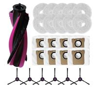 Piezas de repuesto para aspiradora Airbot L50 Master con cepillo de rodillo principal, múltiples cepillos laterales, paños de fregona y bolsas de polvo para resultados de limpieza consistentes y