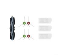 Piezas de repuesto para aspiradora robot compatibles con ECOVACS para DEEBOT para X1 para OMNI, para T10, para T10 Plus, para T10 Turbo, incluye cepillo principal, 4 lados