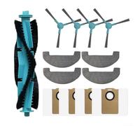 Piezas de repuesto para aspiradora robot para Q8 Max/para E20 PLUS: kit de cepillo antiprincipal, lavable para juego de filtros HEPA, bolsas de polvo a prueba de fugas, cepillos laterales en espiral