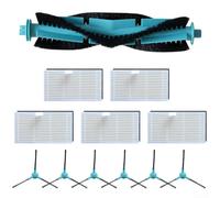 Piezas de repuesto para aspiradora robot Ultenic para T20 Pro y T10 Lite, incluyendo cepillo principal, 6 cepillos laterales y 5 filtros para eliminar la suciedad y el polvo a fondo