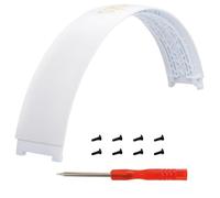 Piezas de repuesto para Beats Studio 3 - Diadema de repuesto para auriculares Studio 3 (A1914) con cable e inalámbricos, kit de reparación, accesorios para auriculares sobre la oreja, color blanco