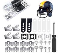 Piezas de Repuesto para Casco de Hockey, Kit de reparación de Casco de fútbol - Kit de herrajes para de Hockey Multiusos - Piezas de Repuesto para de fútbol 31X, Herramienta Manual fácil d