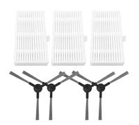 Piezas de repuesto para Cecotec para Conga 999 X-Treme Robot Aspirador, accesorios reutilizables y lavables y kit de repuesto de cepillo lateral (A)