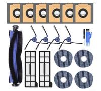 Piezas de repuesto para cepillo principal Eufy X10 Pro para aspiradora Omni, 2 filtros, paños de fregona, bolsas de polvo