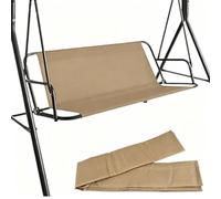 Piezas de Repuesto para Columpio de Jardín, Fundas Cojín Repuesto para Exteriores, Impermeable Tela Oxford 600D Porch Swing de Asiento, 2/3 Plazas(Khaki,57x18x22in/144x45x55cm)