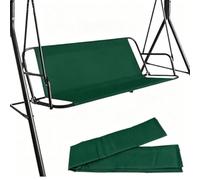 Piezas de Repuesto para Columpio de Jardín, Fundas Cojín Repuesto para Exteriores, Impermeable Tela Oxford 600D Porch Swing de Asiento, 2/3 Plazas(Green,54x20x20in/138x50x50cm)