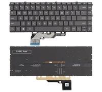 Piezas de Repuesto para computadora porttil de PC Teclado retroiluminado para Ordenador portátil versión Estadounidense para HP Envy 15-FE 15-FE0013DX 15-FH 15-FH0013DX TPN-C165 Accesorios