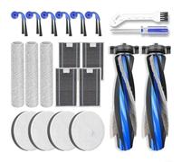 Piezas de repuesto para Ecovacs para Deebot X12 para OmniCyclone piezas de repuesto para aspiradora con 2 cepillos principales, 4 filtros HEPA, 3 mopas de rodillo, 6 cepillos laterales, 4 filtros de