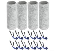 Piezas de repuesto para ECOVACS T80 para omni: Kit de rodillo y cepillo lateral para limpieza profunda de suelos duros - Juego de 8 piezas (16 piezas)
