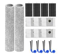 Piezas de repuesto para Ecovacs T90 Pro, kit de accesorios de robot aspirador con bolsas de polvo de alta capacidad, fregonas lavables y cepillos laterales