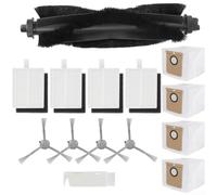 Piezas de repuesto para eufy L50 SES para l60 para robot aspirador híbrido | Compatible L50 SES, para l60 para híbrido, 13 piezas, cepillo principal, filtro, cepillos laterales, bolsa para el polvo