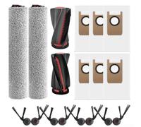 Piezas de repuesto para eufy para omni para robot aspirador s2 - Cepillo principal Rolling Mop Filtros HEPA Bolsas de polvo Kit de limpieza de esquina 14 piezas (B)