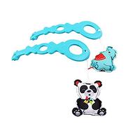 Piezas de repuesto para Fisher-Price Animal Wonders Jumperoo - FWY41 ~ Reemplazo de elefante y oso panda juguetes colgantes con ganchos