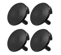 Piezas de repuesto para freidora de aire, puntas de goma para parrillas de freidora de aire, parachoques protector de sartén antiarañazos, tapa negra resistente a altas temperaturas compatible con 4QT