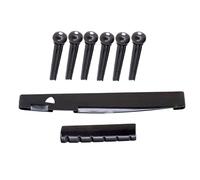 Piezas de repuesto para guitarra, portátil, 6 cuerdas, clavijas de puente para guitarra, tuerca, cordal, accesorios para guitarra, guitarra acústica, puente, pines para guitarra