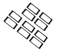 Piezas de repuesto para guitarras 10 Uds. Anillos De Montaje De Marco De Pastillas Humbucker Curvadas Negras Para Guitarra Eléctrica