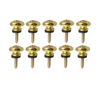 Piezas de repuesto para guitarras 10 Uds. Clavijas De Extremo De Guitarra Con Cabeza De Seta, Botones De Correa Para Bajo, Ukelele (Color : 02)