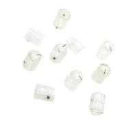 Piezas de repuesto para guitarras 10 Uds. Perillas De Guitarra Transparentes Perillas De Pedal De Efecto De 6,35mm Perilla Giratoria De Control Transparente