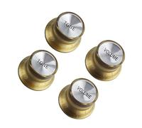 Piezas de repuesto para guitarras 4 Uds. Perillas De Control De Velocidad De Sombrero De Copa De Guitarra Acrílica 2 Volúmenes 2 Perillas De Tonos Para Piezas De Guitarra For LP (Color : 03)