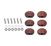 Piezas de repuesto para guitarras 6 Uds Perillas De Clavija De Afinación Con Tornillos De Montaje Kit De Arandelas De Resorte Para Accesorio De Ukelele De Guitarra
