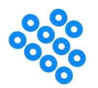 Piezas de repuesto para guitarras Bloque De Correa De Guitarra Suave, Arandela De Seguridad De Goma, Cojín Para Piezas De Guitarra, Bajo Y Ukelele, 10 Uds. (Color : Blue)