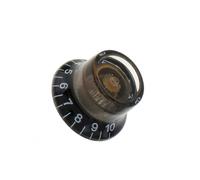 Piezas de repuesto para guitarras Perilla De Control De Tono Y Volumen De Velocidad Top Hat, Apta Para Piezas De Repuesto De Guitarra Eléctrica Estilo For LP (Color : Black)