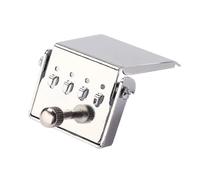 Piezas de repuesto para guitarras Placa De Puente De Cola Plateada De 4 Cuerdas Para Piezas De Repuesto De Guitarra Banjo Para Mejorar El Tono