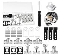 Piezas de repuesto para hockey, kit de reparación de fútbol | Kit de reparación de piezas de repuesto de acero inoxidable | Kit de hardware para artículos deportivos que incluye destornillador, clip