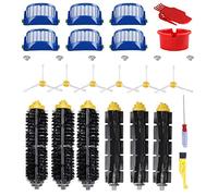 Piezas de repuesto para iRobot Roomba 600 Series 690 692 694 670 660 665 651 650 614 y 500 Series 595 585 564, incluye cepillo lateral, cepillo de cerdas y cepillo flexible batidor, filtro y tornillo, herramienta de limpieza
