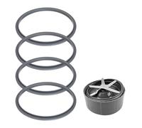 Piezas de repuesto para juntas de licuadora, paquete de 4 anillos de sellado para piezas de repuesto Nutribullet Accesorios licuadora de 900 W y 600 W, compatible con Nutribullet Pro 900