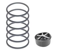 Piezas de repuesto para juntas de licuadora, paquete de 6 anillos de sellado para piezas de repuesto Nutribullet Accesorios licuadora de 900 W y 600 W, compatible con Nutribullet Pro 900