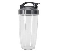 Piezas de repuesto para licuadora Nutribullet, vasos de licuadora de 30 oz con soporte de cuchilla cruzada y tapa abatible compatible con licuadoras Nutribullet de 600 W / 900 W