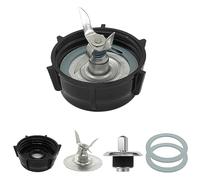 Piezas de repuesto para licuadora Oster, cuchilla trituradora de hielo con tapa de base de tarro, pasador de acoplamiento y 2 juntas de anillo de sellado de junta tórica de goma, compatible con Aspas