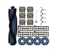 Piezas de repuesto para robot aspirador OMNI X10 que incluye cepillo principal desmontable, 6 bolsas de polvo, 4 cepillos laterales, 4 filtros HEPA lavables y kit de limpieza