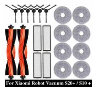 Piezas de repuesto para Robot aspirador Xiaomi S20 + / S10 Plus / B108GL / B105, accesorios, Cepillo Lateral principal, filtro Hepa, paño de mopa Gris claro