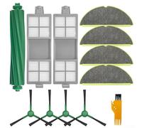 Piezas de repuesto para Roomba 205, Kit de accesorios para aspiradora robot, kit de paño de trapeador con filtro de cepillo lateral principal, para Roomba 205 para compactador de polvo para combo (A)