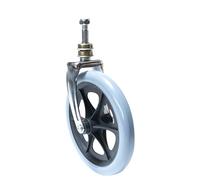 Piezas de repuesto para rueda de silla de ruedas con horquilla, rueda delantera para silla de ruedas 5/6/8