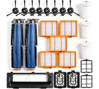 Piezas de repuesto para Shark UR2360S UR2360 UR2360EEUS Ultra Robot Vacuum Kit de accesorios de aspiradora: 2 cepillos de rodillo principal/1 cubierta, 5 filtros HEPA, 3 espuma, 2 filtros primarios, 8