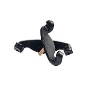 Piezas de repuesto para violín 2 unids/1 juego de violín para hombro garras de repuesto para violín accesorios de repuesto 4/4 3/4 1/2 1/4 1/8 garras de goma ajustables (color : negro 3-4 4-4)