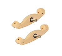 Piezas de repuesto para violín 2 unids/1 juego de violín para hombro garras de repuesto para violín accesorios de repuesto 4/4 3/4 1/2 1/4 1/8 garras de goma ajustables (color beige 1-4 1-2)