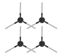 Piezas de repuesto para Xiaomi para aspiradora robot MIJIA B116 X20 Plus, juego de cepillos laterales negros, cerdas en ángulo para limpieza profunda de bordes (4 piezas)