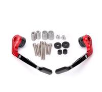 Piezas de Repuesto para Yamaha YZF R1 R3 R6 R15 R25 R7 R125 Universal Motocicleta CNC Aluminio Manillar Protector De Palancas Piezas modificación(Red)