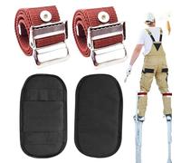 Piezas de repuesto para zancos para paneles de yeso - Correas ajustables de nailon resistente, kit de fijación segura para zancos de pintor, componentes de reparación de construcción