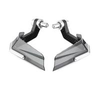 Piezas de Repuesto Protectores Manos Motocicleta Protector Viento Decoración Barra Cepillo Tapas Universales Protección Agarre Motocross Guardamanillas del Manillar Piezas modificación(Style 2 Gray)